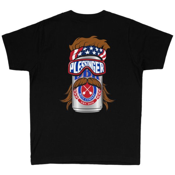 Crisp studio image on a white background of Dirt Bike Kidz Mullet Madness Tee (Youth); showing tee fit, printed graphics, and crew neckline
