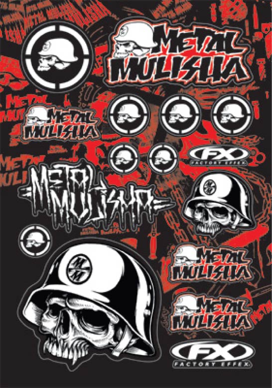 Factory Effex - Metal Mulisha Skull Sticker Sheet