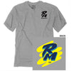 Clean studio shot of Factory Effex Suzuki Retro RM T-shirt; showing tee fit, printed graphics, and crew neckline; SKU 28-874; Colors: MD, LG, XL, 2XL