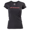 High-resolution studio image of Factory Effex Honda Horizontal Tee (Womens); showing tee fit, printed graphics, and crew neckline; SKU 16-883