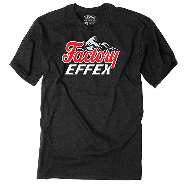 Professional studio photo of Factory Effex FX Rockies T-shirt; showing tee fit, printed graphics, and crew neckline; SKU 28-877; Colors: MD, LG, XL, 2XL