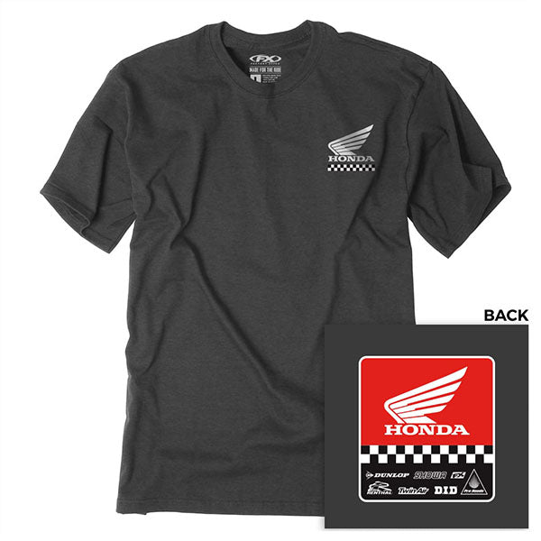 Factory Effex Honda Big Wing T-Shirt – Black, XX-Large, Officially Licensed, Screen Printed, Standard Fit