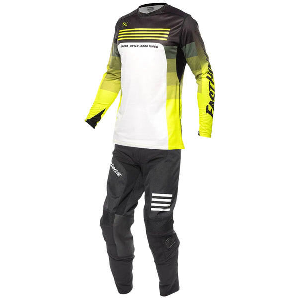 Fasthouse Elrod Hypersonic Grindhouse Knox Jersey, Pant Combo in Yellow