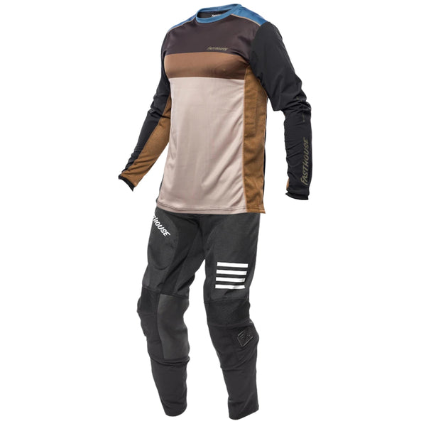 Fasthouse Off-Road Matox Grindhouse Knox Jersey, Pant Combo in Black Moss