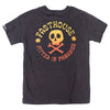 Crisp studio image on a white background of Fasthouse Lost Boys Tee (Youth); showing tee fit, printed graphics, and crew neckline; SKU 32114605