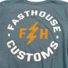 High-resolution studio image of Fasthouse Easy Rider Tee (Womens); showing tee fit, printed graphics, and crew neckline; SKU 3216381474; Sizes: S-2XL