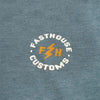 Crisp studio image on a white background of Fasthouse Easy Rider Tee (Womens); showing tee fit, printed graphics, and crew neckline; SKU 3216381474