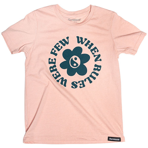 Crisp studio image on a white background of Fasthouse Bloom Tee (Girls); showing long-sleeve cut, printed graphics, and crew neckline; SKU 32116178
