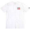 Clean studio shot of Fasthouse Liberty Tee; showing tee fit, printed graphics, and crew neckline; SKU 3211620504; Colors: Black, White; Sizes: S-3XL