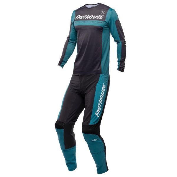 Professional studio photo of Fasthouse - Helix Monaco Jersey, Pant Combo; showing fabric texture, panel layout, and graphics; SKU 1758152870