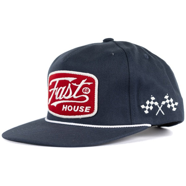 Fasthouse Carrera Youth Hat in Navy, front view