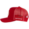 Fasthouse Heroes Hat in Red, rear view