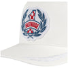 Fasthouse Heroes Hat in White, front branding detail