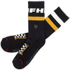 Fasthouse Heroes Crew Socks in Vintage Black, front view