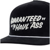 Fasthouse All Out Hat in Vintage Black, rear and closure detail