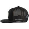 Fasthouse Squall Youth 110 Hat in Black, rear view