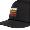 Fasthouse Pillar 110 Hat in Black, front branding detail