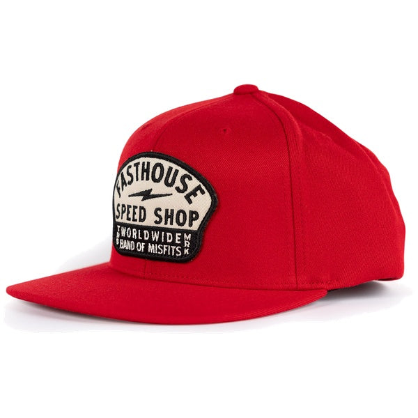 Fasthouse Vault 110 Hat in Red, front view