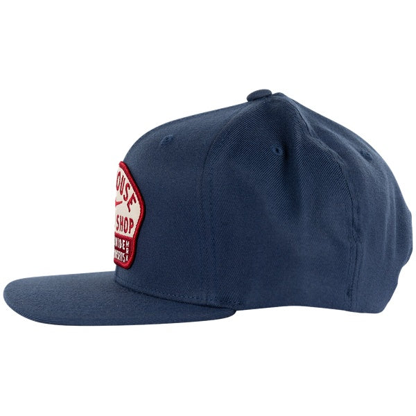 Fasthouse Vault 110 Hat in Indigo, rear view