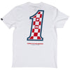 Fasthouse Heroes Tee in White, back view