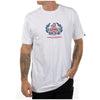 Fasthouse Heroes Tee in White, model wearing front view