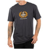 Fasthouse Heroes Tee in Graphite Black, model wearing front view
