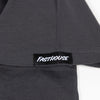 Fasthouse Heroes Tee in Graphite Black, back graphic detail