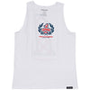 Fasthouse Heroes Tank in White, front view