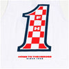Fasthouse Heroes Tank in White, back graphic detail