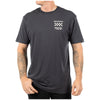 Fasthouse All Out Tee in Graphite Black, model wearing front view