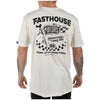Fasthouse All Out Tee in Natural, model wearing front view