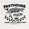 Fasthouse All Out Tee in Natural, front graphic detail