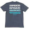 Fasthouse Pillar Youth Tee in Indigo, back view