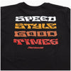 Fasthouse Pillar Tee in Black, alternate back lifestyle view