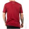 Fasthouse Vault Tee in Red, fabric and branding detail