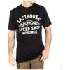 Fasthouse Vault Tee in Black, model wearing front view