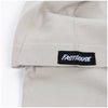 Fasthouse Vault Youth Tee in Light Gray, fabric and branding detail