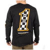 Fasthouse Heroes Long Sleeve Tee in Black, model wearing front view