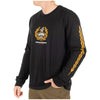 Fasthouse Heroes Long Sleeve Tee in Black, model wearing back view