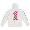 Fasthouse Heroes Hooded Pullover in White, back view