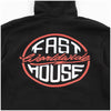 Fasthouse Squall Youth Hooded Zip-Up in Black, graphic detail