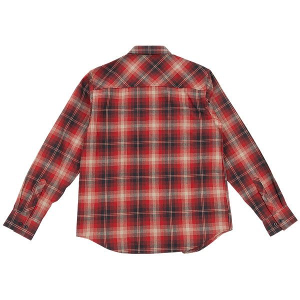 Fasthouse Saturday Night Special Flannel in Red/Black, back view