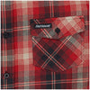 Fasthouse Saturday Night Special Flannel in Red/Black, plaid and button detail
