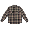 Fasthouse Saturday Night Special Flannel in Greige/Black, front view