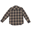 Fasthouse Saturday Night Special Flannel in Greige/Black, back view