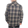 Fasthouse Saturday Night Special Flannel in Greige/Black, model wearing front view