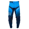 Fasthouse Elrod Ether Pants Electric Blue and Navy, front angled product shot highlighting motocross fit and vented construction.