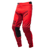 Fasthouse Elrod Ether Pants in Red and Jester Red, motocross riding pant's front angled view, lightweight dirt bike gear on white background.