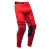 Fasthouse Elrod Ether Pants in Red and Jester Red, motocross riding pant's front angled view, lightweight dirt bike gear on white background.