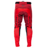 Rear view of Fasthouse Elrod Ether Pants Red and Jester Red, slim-fit motocross pants with durable race construction.